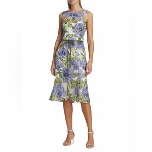 NWT | Marchesa Notte Floral Midi Dress